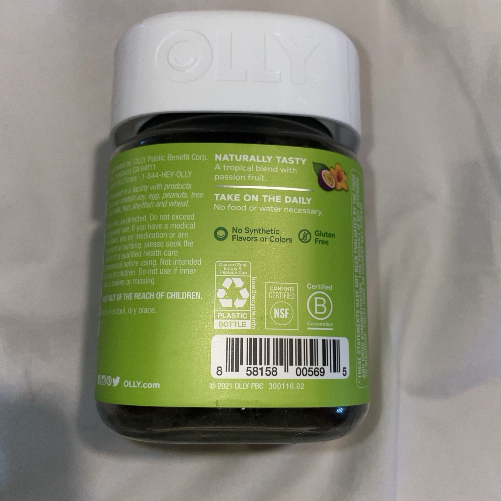 Olly DAILY ENERGY Gummies, Tropical Passion Flavor, 60 count – Brand NEW Ex 1/26
