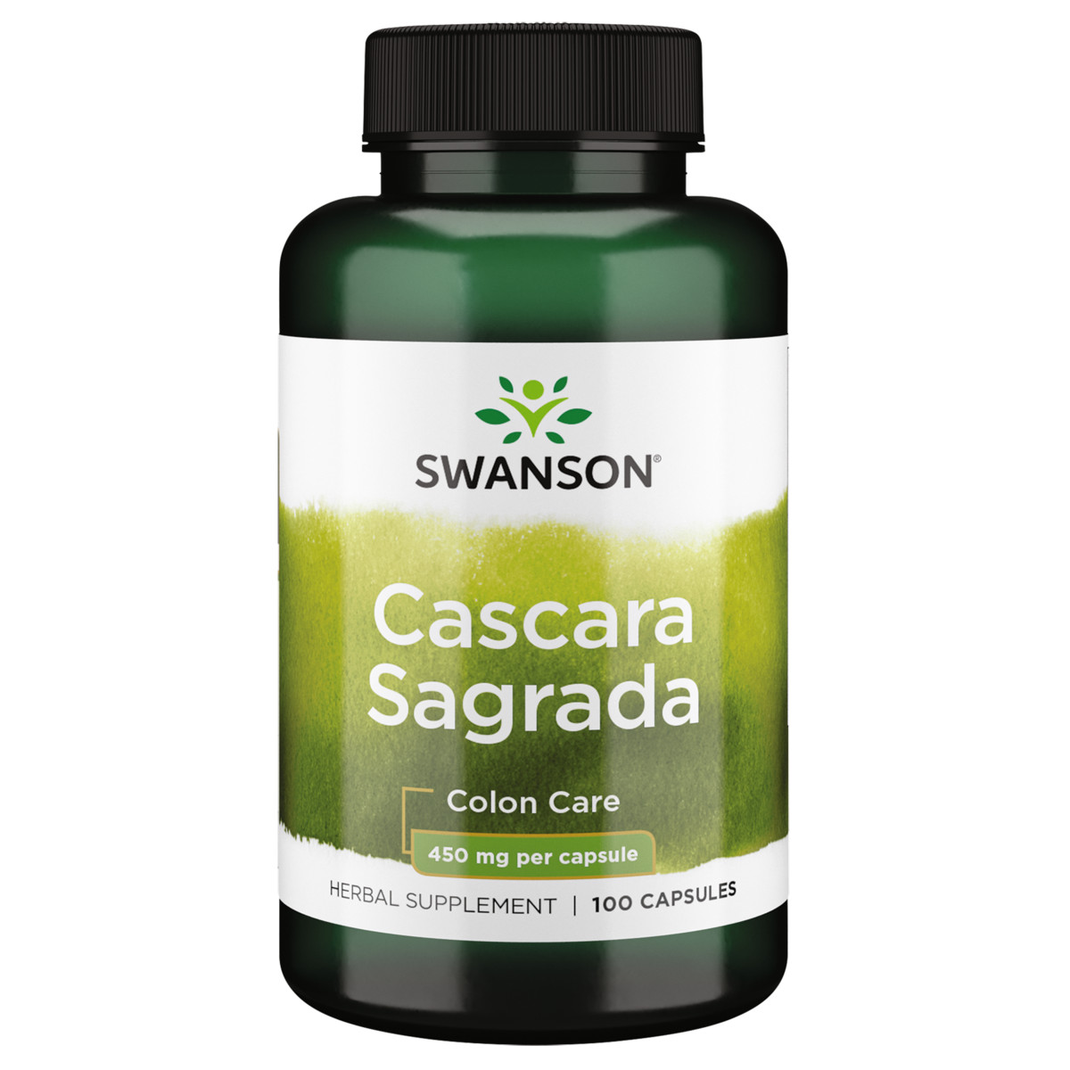 Swanson Herbal Supplements Cascara Sagrada 450 mg Capsule 100ct