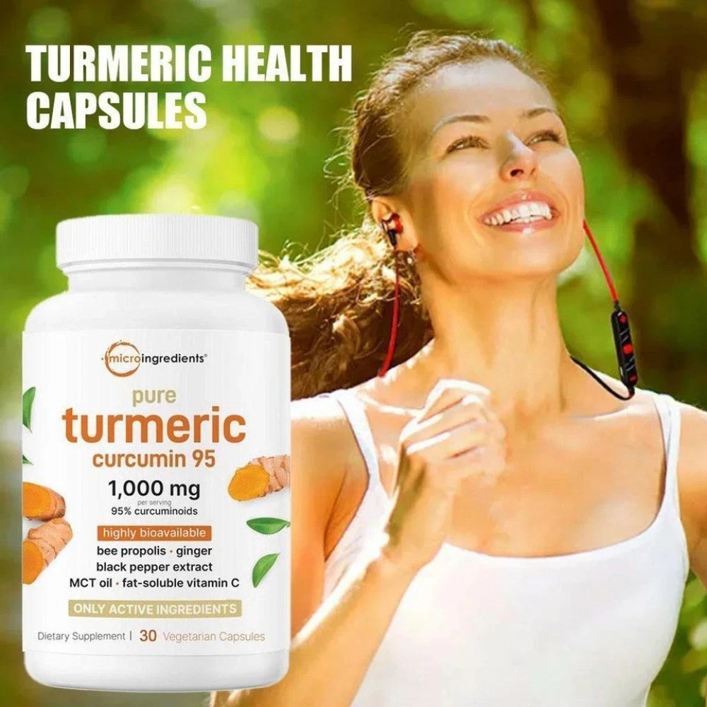 2 BOTTLES–Micro Ingredients Turmeric Curcumin|95% Curcuminoids w/ Black Pepper