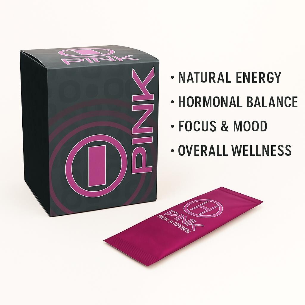 BHIP PINK for Women I-PNK Energy Drink All Natural for Mind and Body Support