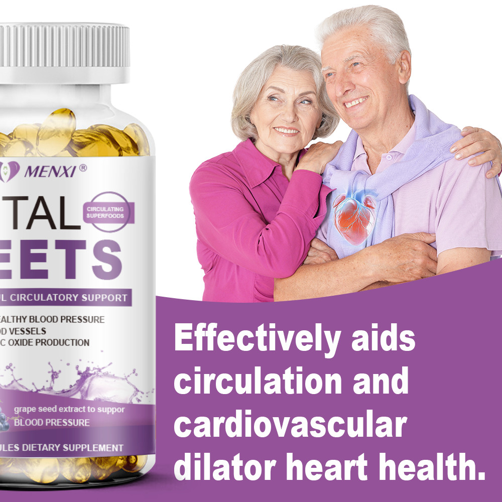 Beet Root Capsules – Blood Pressure Regulation, Blood Circulation, Heart Health