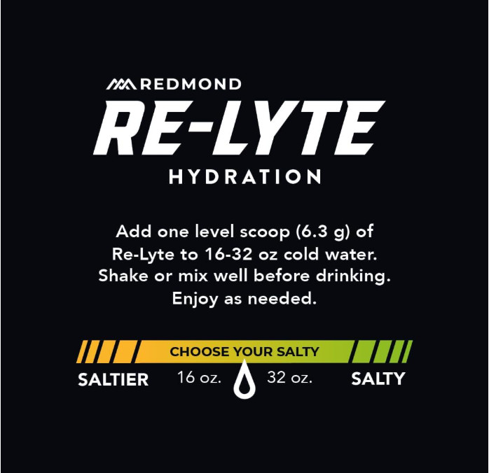 Redmond Re-Lyte Hydration Electrolyte Powder Mix, Watermelon Lime