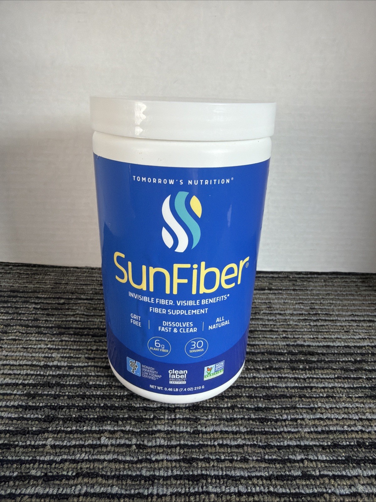 Tomorrow’s Nutrition Sunfiber Prebiotic Fiber 7.4oz Supplement Best by 12/27