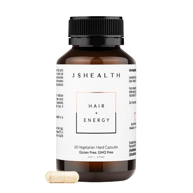 JS HEALTH HAIR & ENERGY 60C Big Bottle 2 Month Supply JSHEALTH