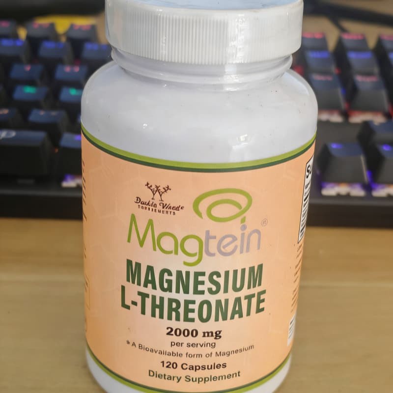 L-Threonate – 120 Capsules per serving Magtein 2000mg Magnesium