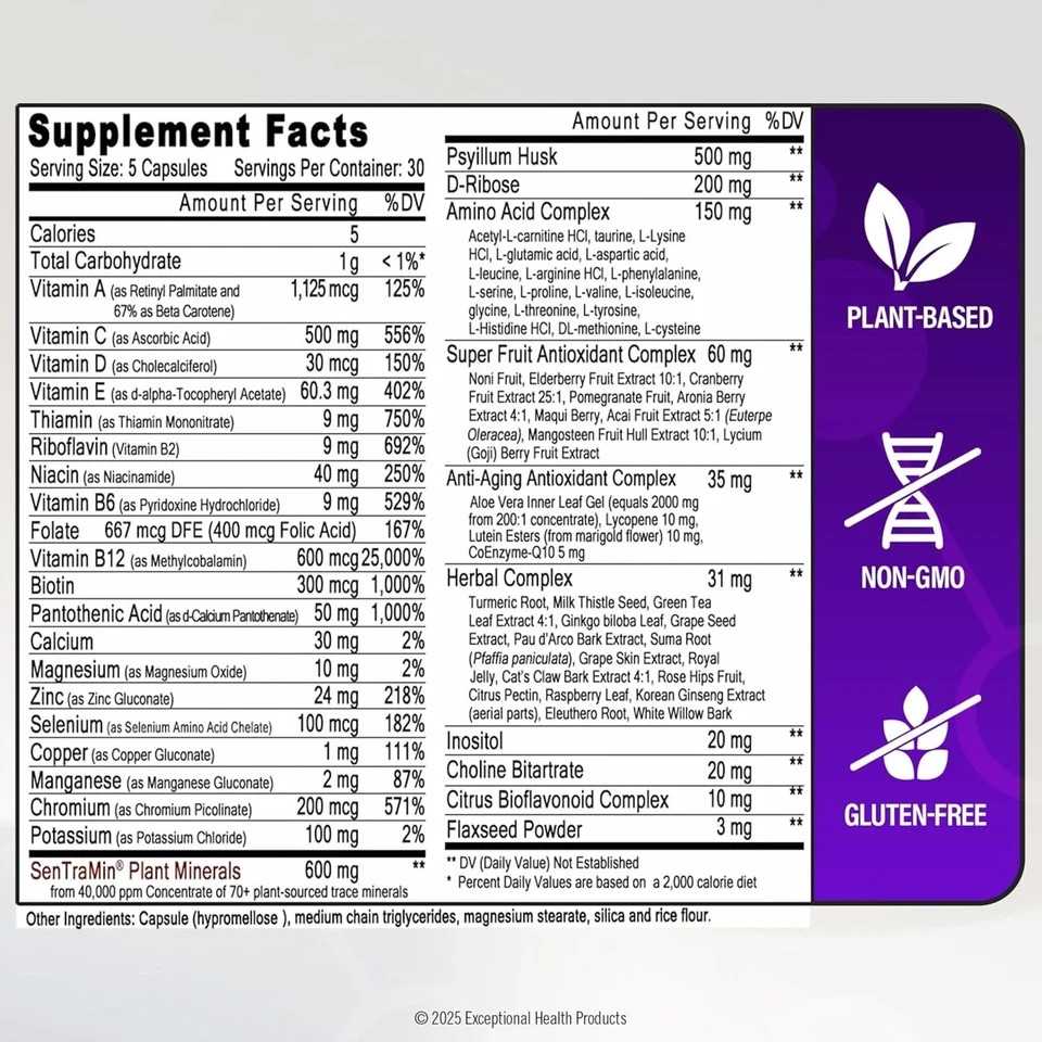 3 Pack Immuno 150, Immune Support Supplement, Packed with 70 Plant Minerals