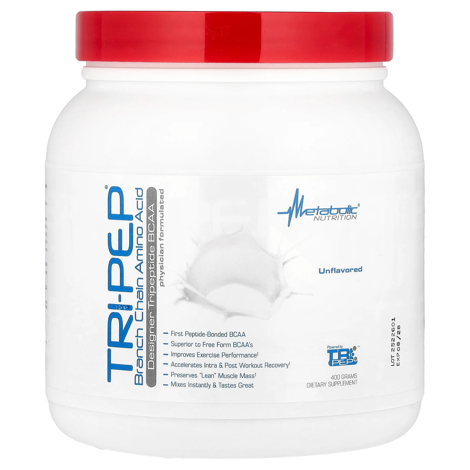 2 X Metabolic Nutrition, Tri-Pep�, Branched Chain Amino Acid, Unflavored, 400 g
