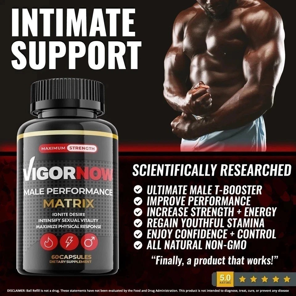 Vigor Now Pills for Men – Male Virility and Performance Support – 300 Capsules