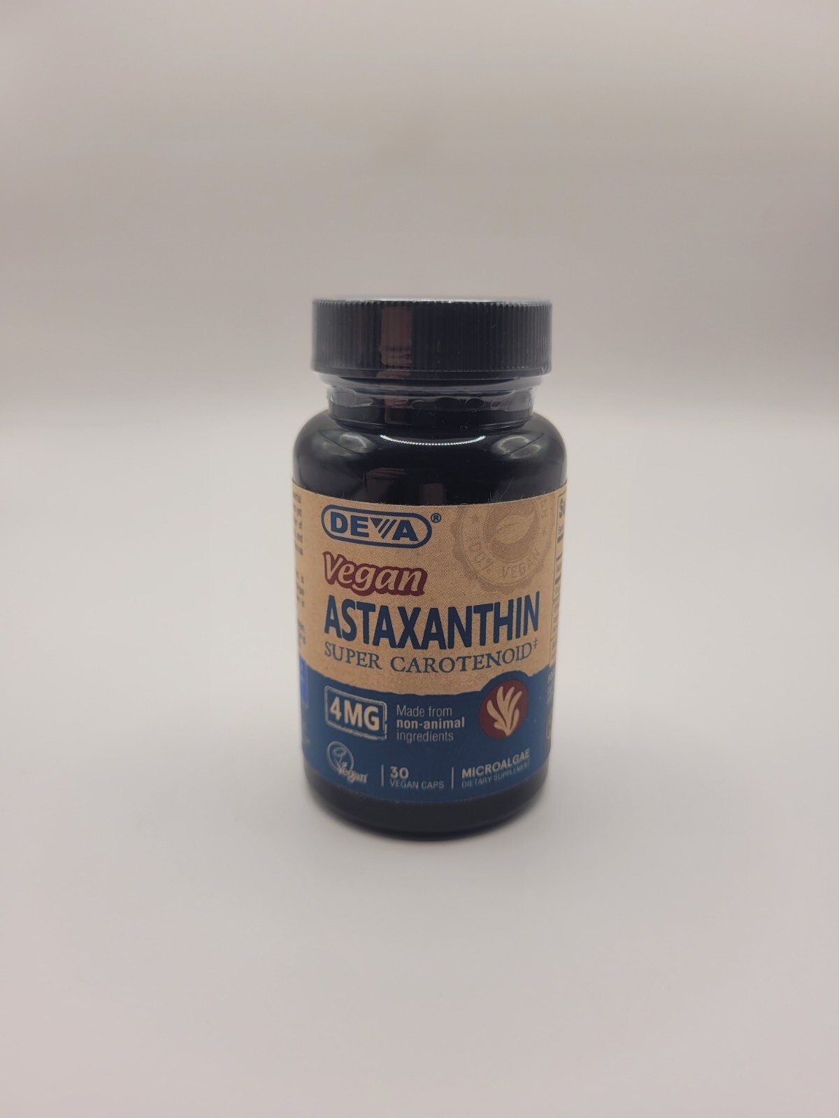 Deva Vegan Astaxanthin 4 mg 30 Caps Super Carotenoid – New Sealed