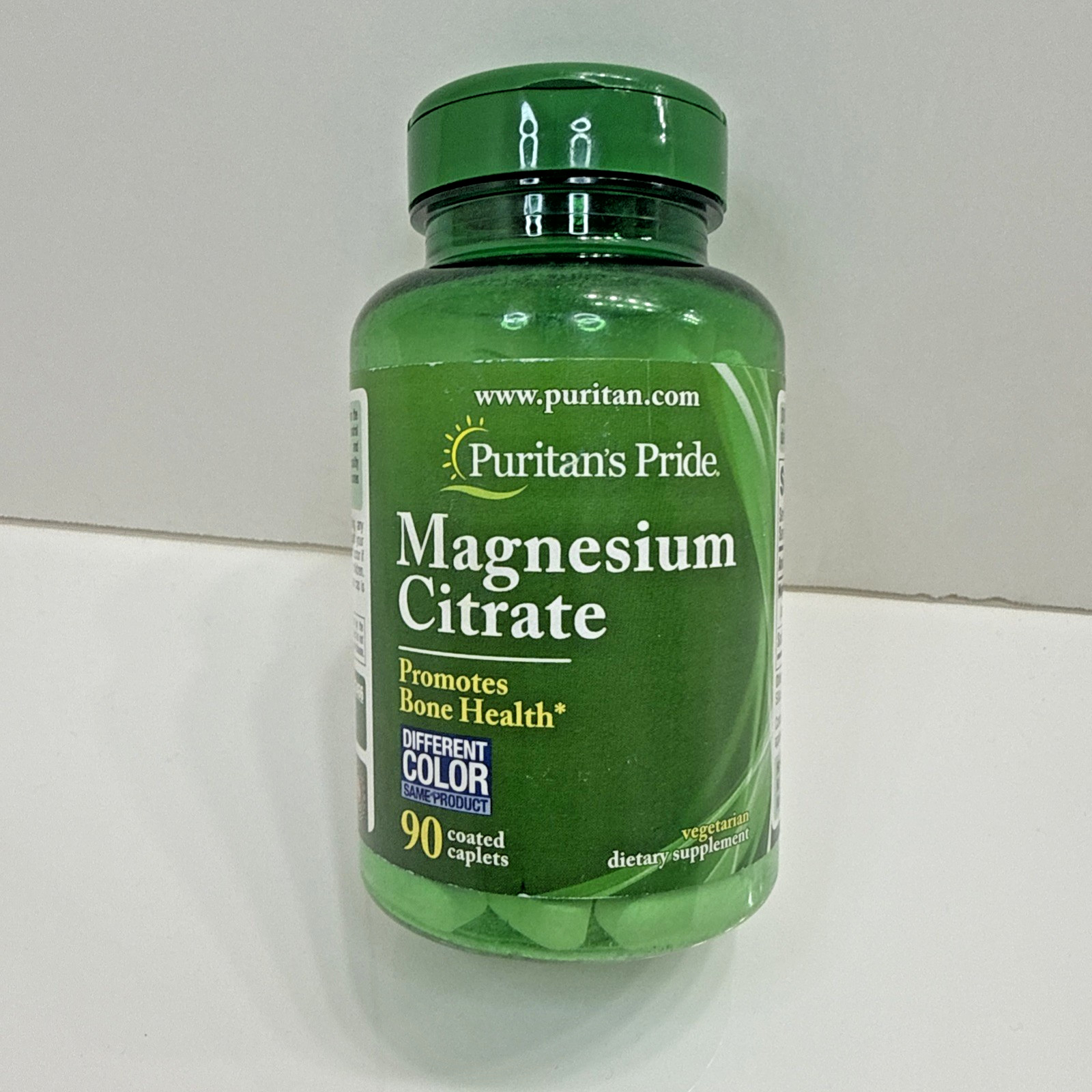 Puritans Pride Magnesium Citrate 200 mg – 90 Coated Caplets – 2 PACK – EXP 02/28