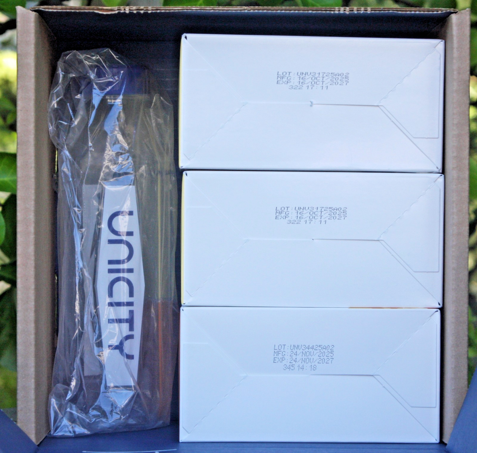 Unicity Feel Great System: (2) Unimate Lemon + (1) Orange Balance, 07/2027 Exp.