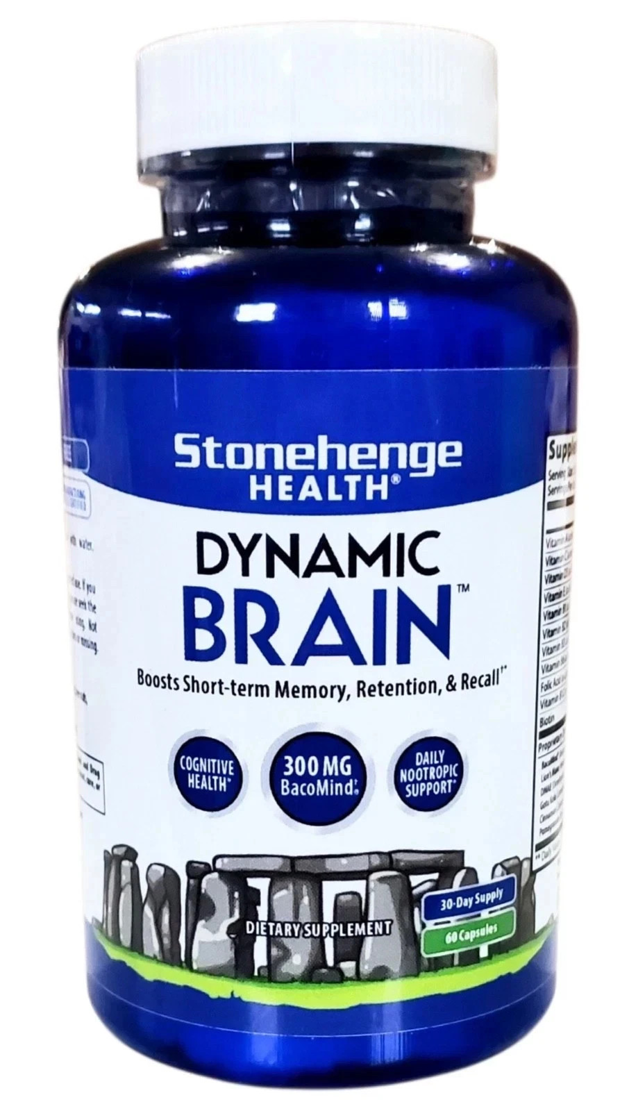 Dynamic Brain Supplement 180 Capsules Memory Focus Support 3 Pack