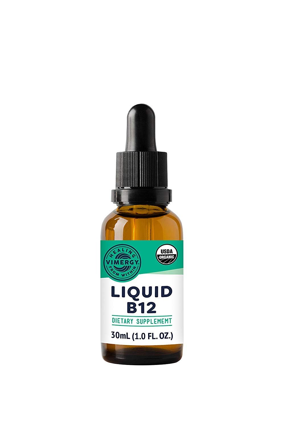 Vimergy USDA Organic Liquid Vitamin B12 Supplement 2500 1 Fl Oz (Pack of 1)