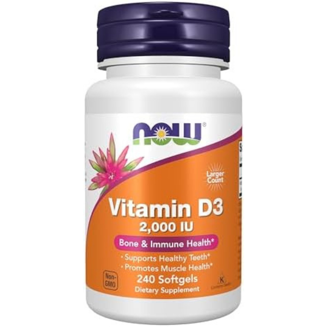 NOW FOODS Vitamin D-3 2000 IU 240 Softgels