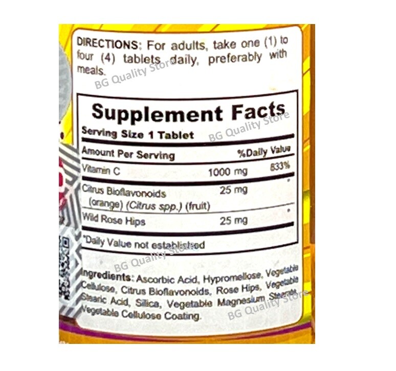 2 Bottles ACORBIC Vitamin C 1000mg Citrus Antioxidant Immune Health Vegetarian