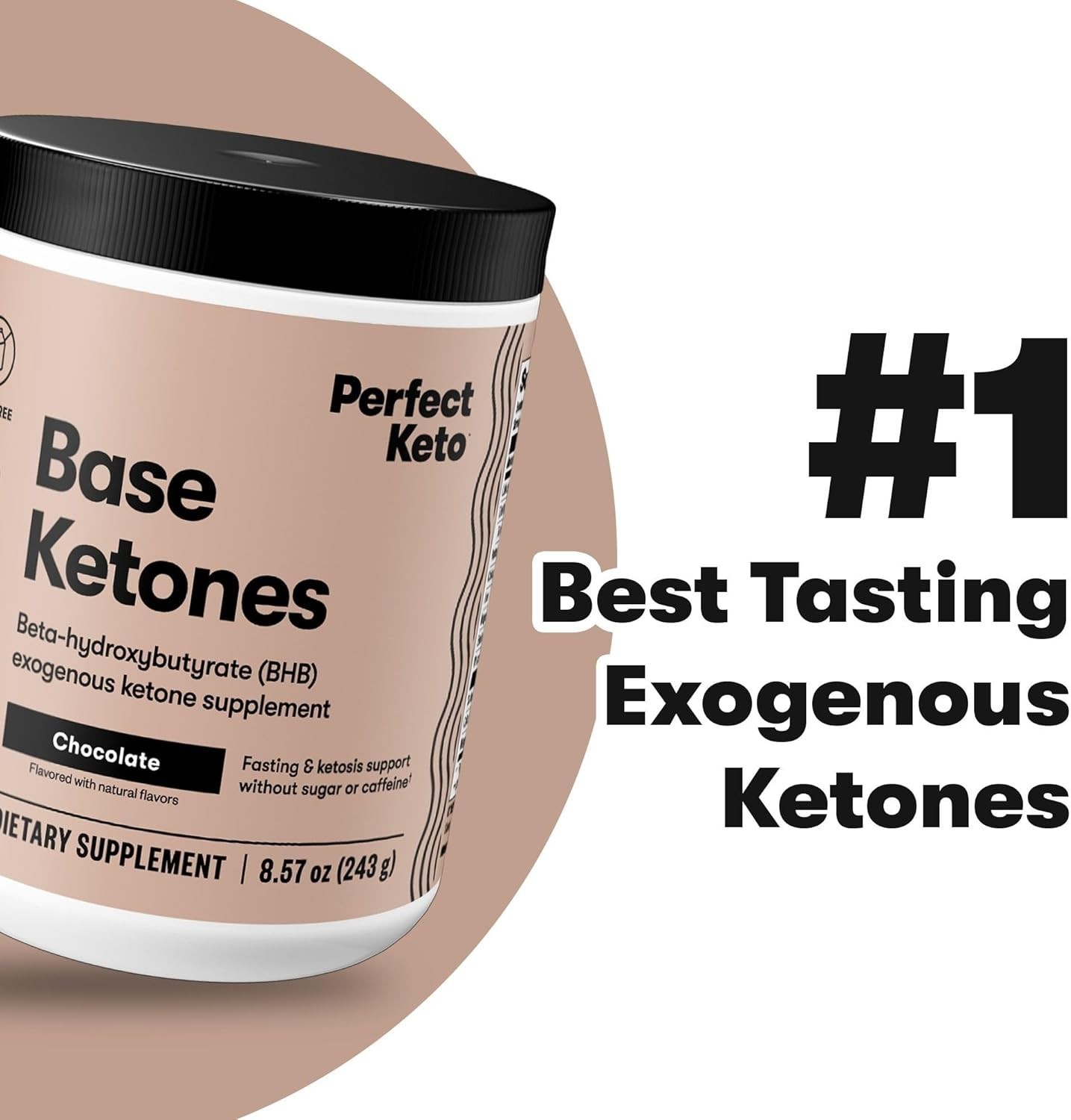 Delicious Chocolate Exogenous Ketones Powder for Fast Weight Loss & Energy