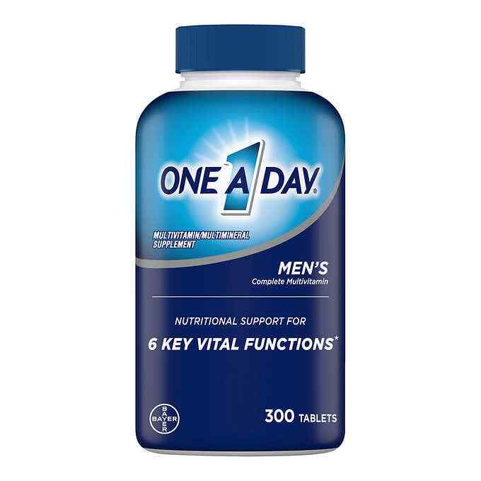 ONE A DAY MEN’S MULTIVITAMIN SUPPLEMENT 300 TABLETS EXP 02/25 . FREE SHIPPING