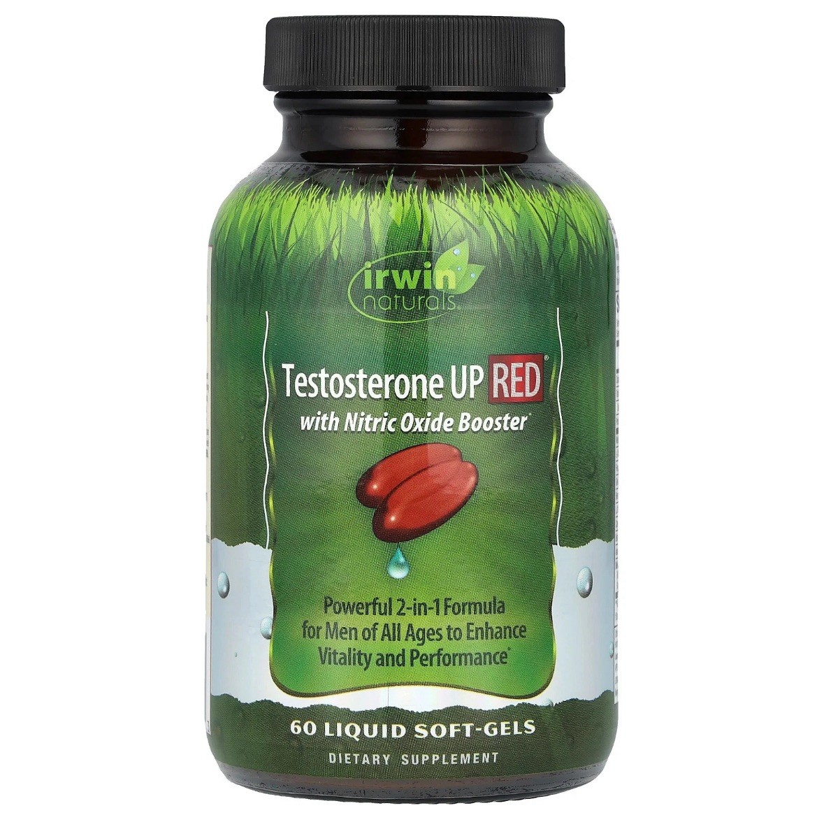 Irwin Naturals Testosteron UP RED with Nitirc Oxide Boosters 60ct Exp 2027+