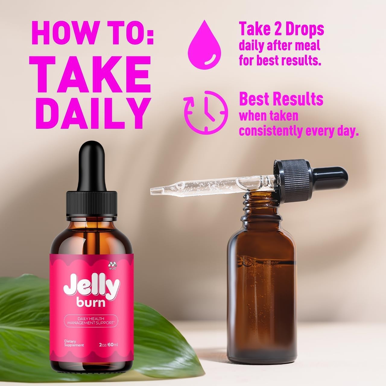 Official JellyBurn Drops ~ All Natural Ingredients ~ Wellness&Vitamin Supplement