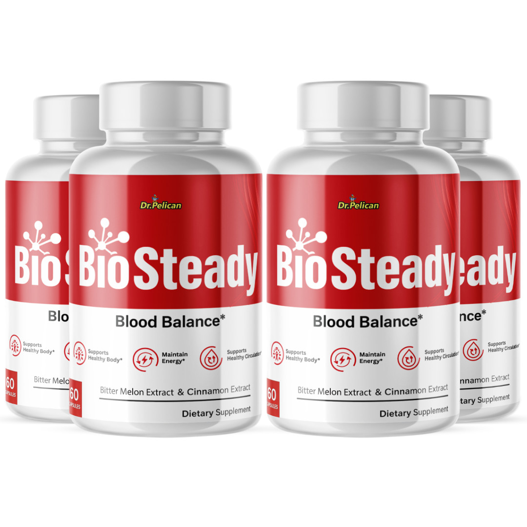 Bio Steady-Blood Support- 4 Bottles- 240 Capsules