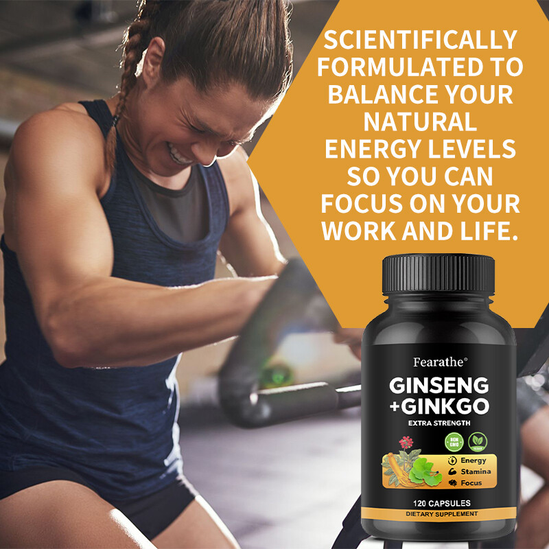 Korean Ginseng + Ginkgo Biloba Extract – Supports Energy And Endurance, Focus