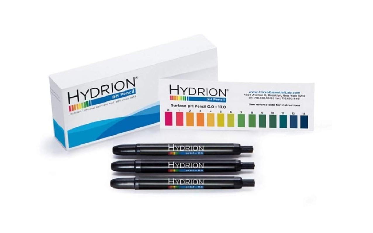 Micro Essential Lab P-12M Hydrion Insta-Chek Surface Ph Pencils, 0 – 13 Ph (Pack