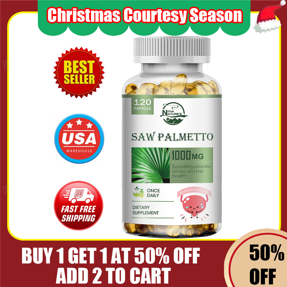 Prostate Support – Saw Palmetto – Reduce Frequent Urination, Stamina Supplement