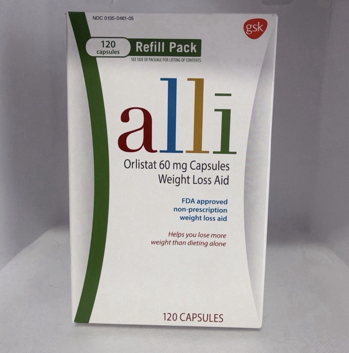 Alli Orlistat Diet Pills Refill Pack – 120 Capsules – Exp 10/2027