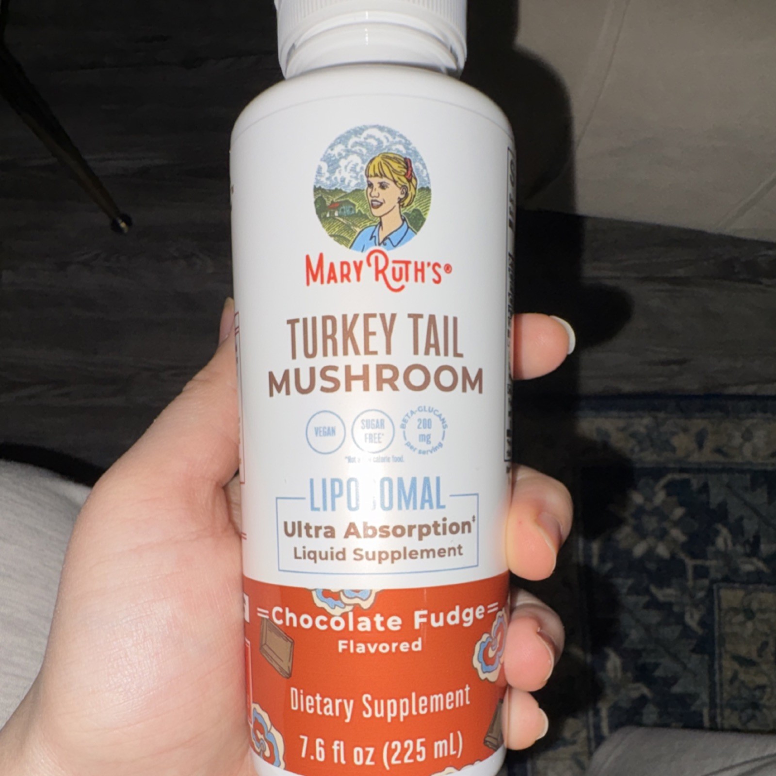 MaryRuth’s Liposomal Turkey Tail Mushroom Liquid Chocolate Fudge 7.6 fl oz