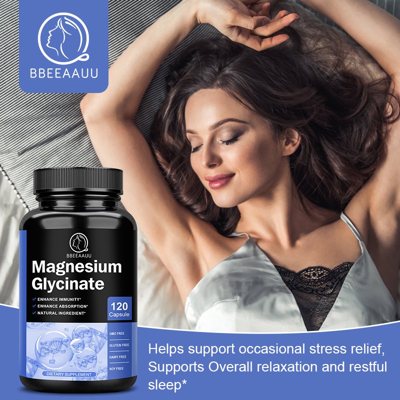 Magnesium Glycinate 500mg with Zinc,D3 Improved Sleep, Stress , Anxiety Relief