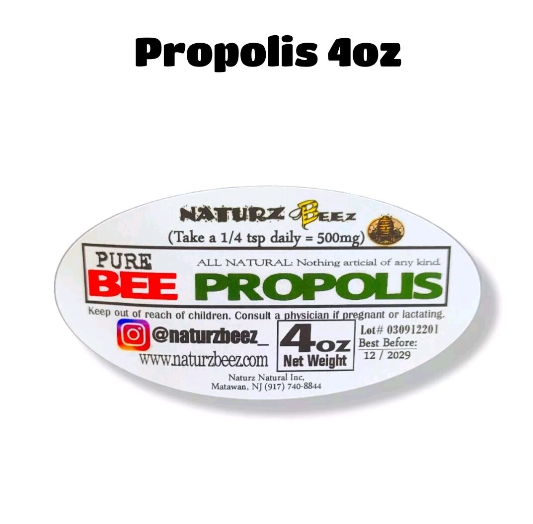 BEE PROPOLIS 4oz 100% PURE RAW POWDER AntiViral AntiBacterial 96 Servings