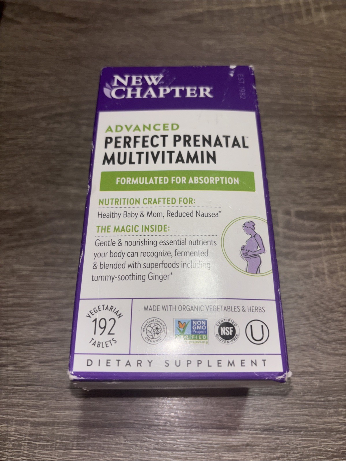 6/26 New Chapter Advanced Perfect Prenatal Multivitamin, 192 Tablets Exp 6/26