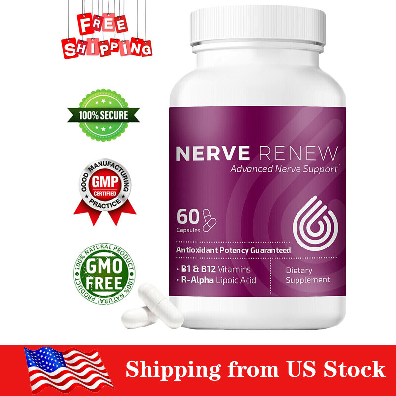NERVE RENEW Advanced Nerve Support – with R-Alpha Lipoic Acid and Vitamin B