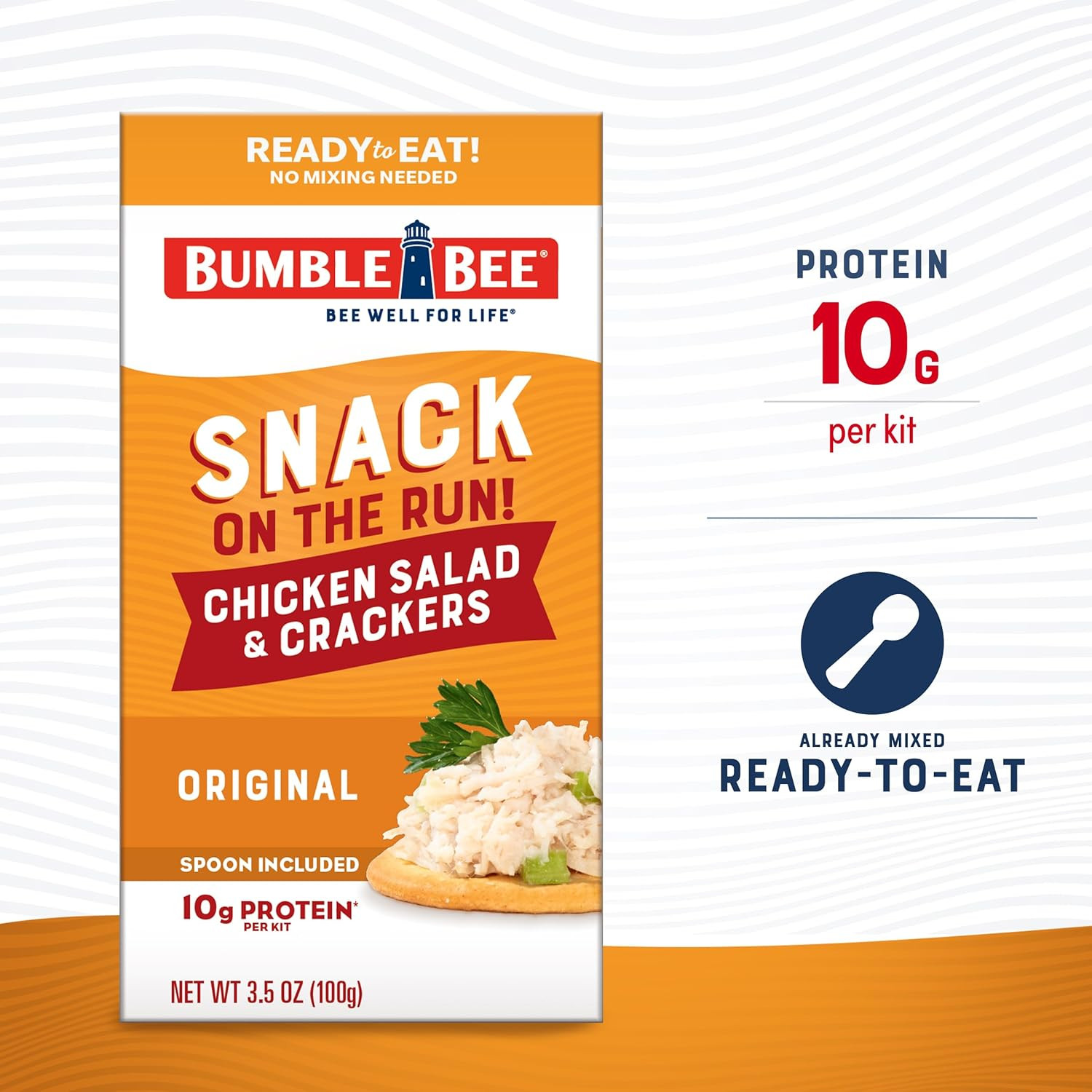 Bumble Bee Snack on the Run! Protein Snack Pack – Original Chicken Salad with Cr
