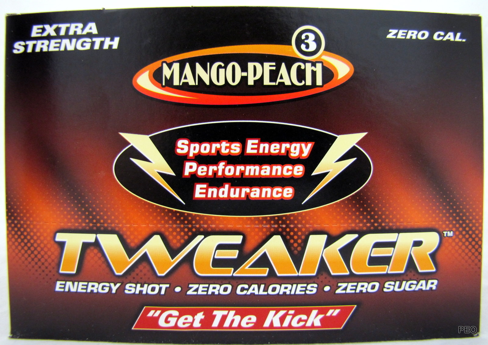 Tweaker Mango Peach Extra Strength 12 ct Extreme Energy Shots 2.0 oz Free Ship