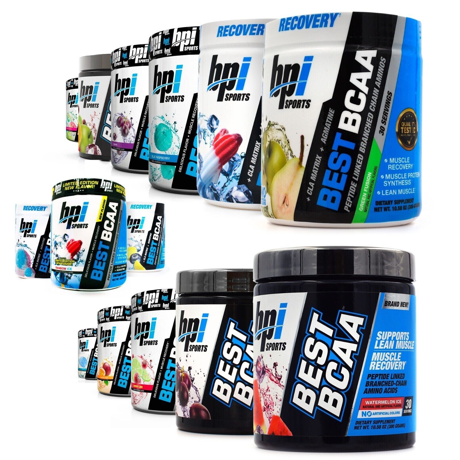 BPI Sports BEST BCAA Amino Acid Powder Muscle Recovery BONUS SIZE (30+5 Ser)=35!