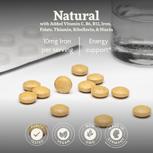 Floradix Iron Tablets – Iron Supplement with B Vitamins, Folic Acid, Vitamin …
