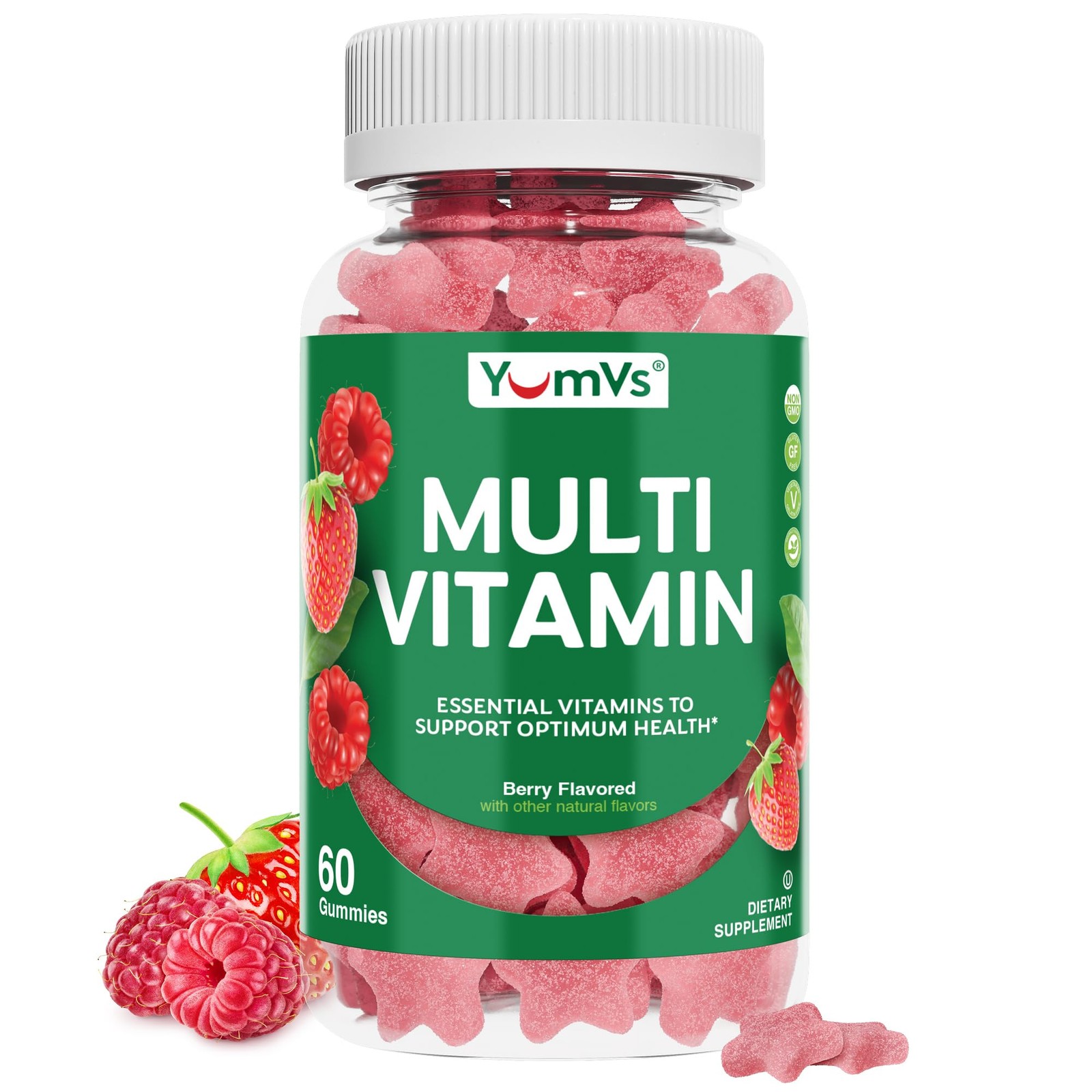 Multivitamin Gummies for Adults, Daily Gummy Vitamin 60 Count (Pack of 1)