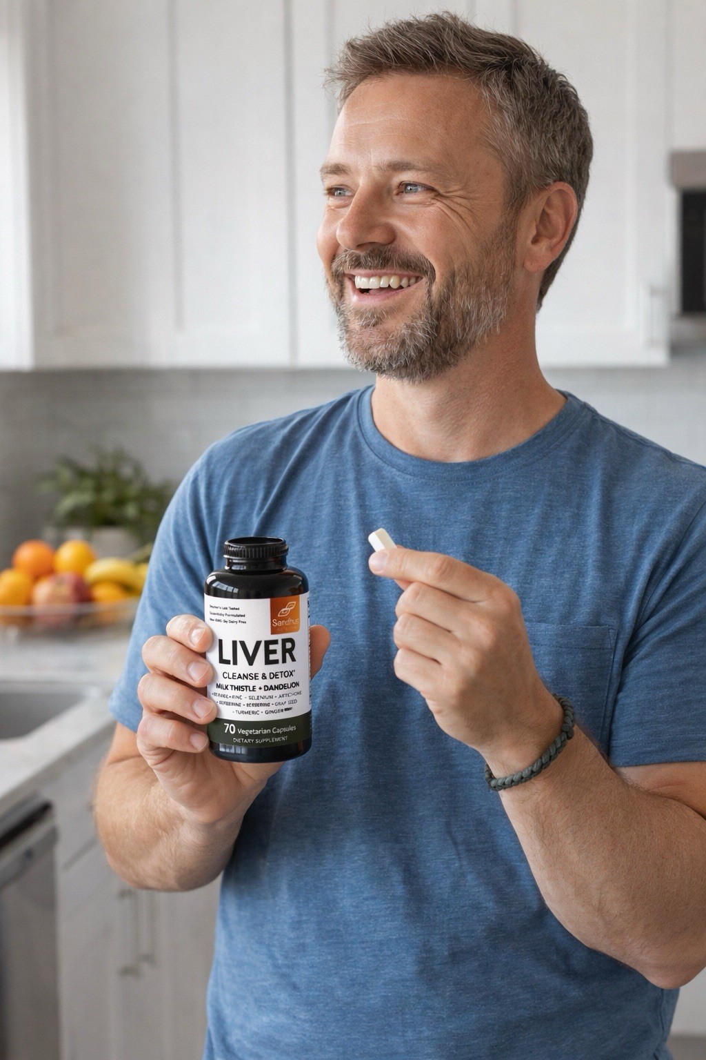 Liver Cleanse Detox 70 Caps Milk Thistle Dandelion Digestive Health Made in USA
