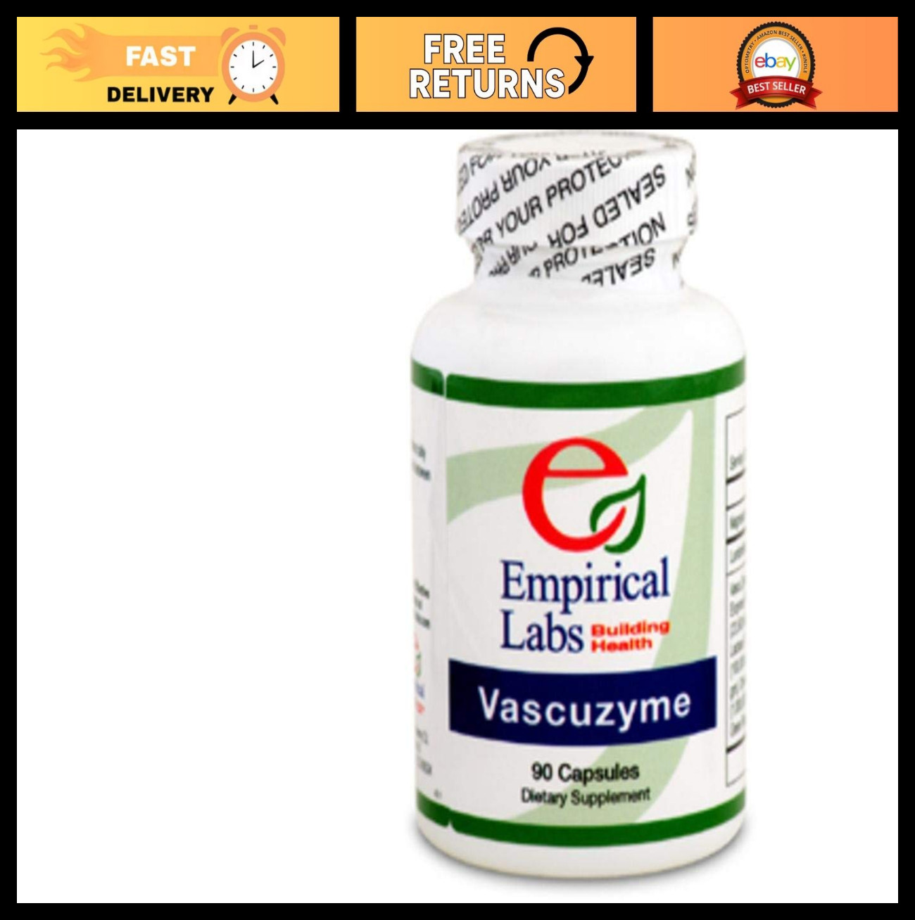Vascuzyme 90 Capsules – Supports Circulation, Vascular Health & Energy Boost