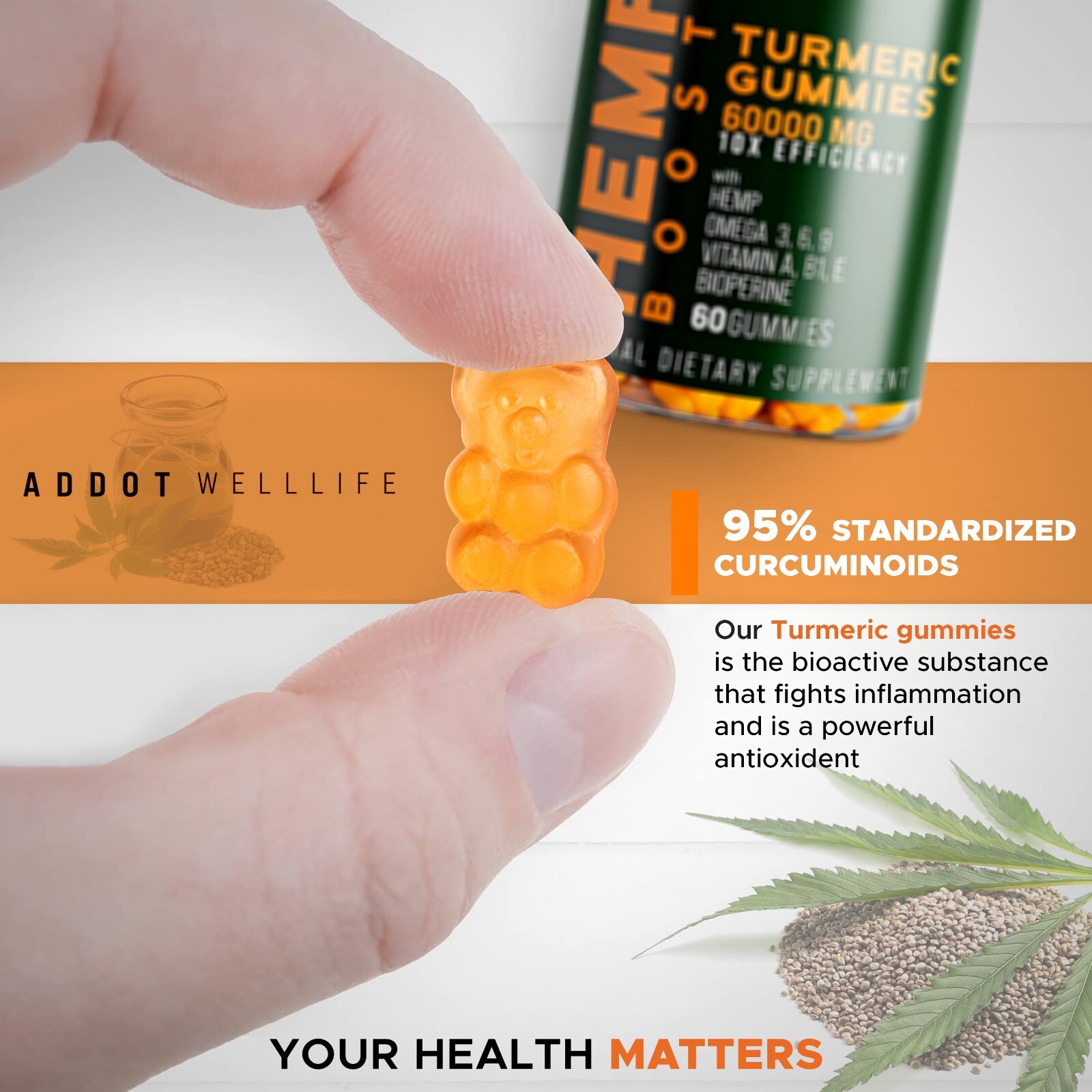 Natural Vegan Gummies – Pain Relief, Stress & Anxiety Support, Sleep Aid