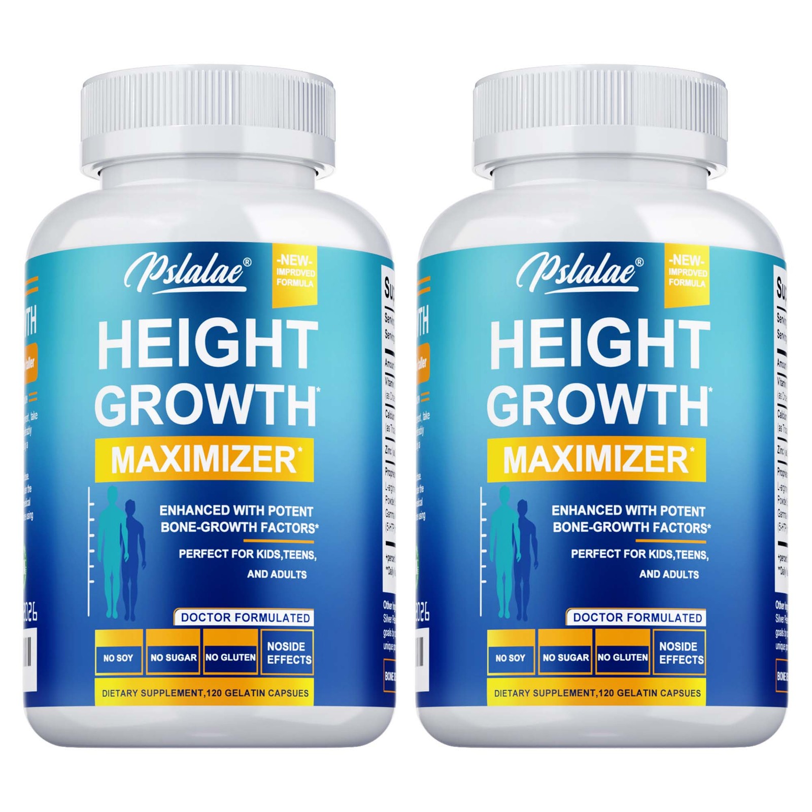 Height Growth Maximizer 240pcs – Natural Height Increase Supplements-w/Vitamin D