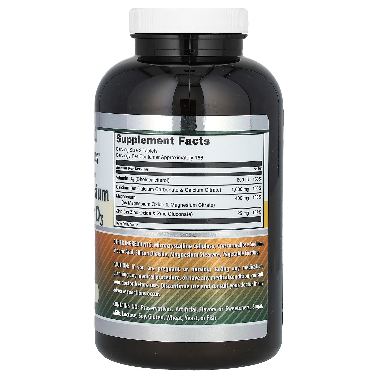 2 X Amazing Nutrition, Amazing Formulas, Calcium Magnesium Zinc + Vitamin D3, 5