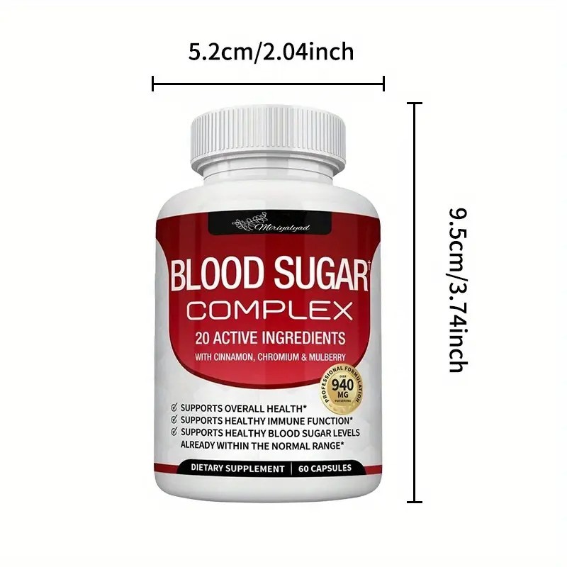 Blood Sugar Support Complex 2-Pack 120pill Cinnamon, Chromium, Alpha Lipoic Acid
