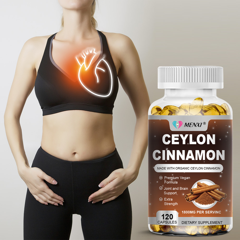 Organic Ceylon Cinnamon Capsules 1800mg Heart Health & Blood Sugar Support