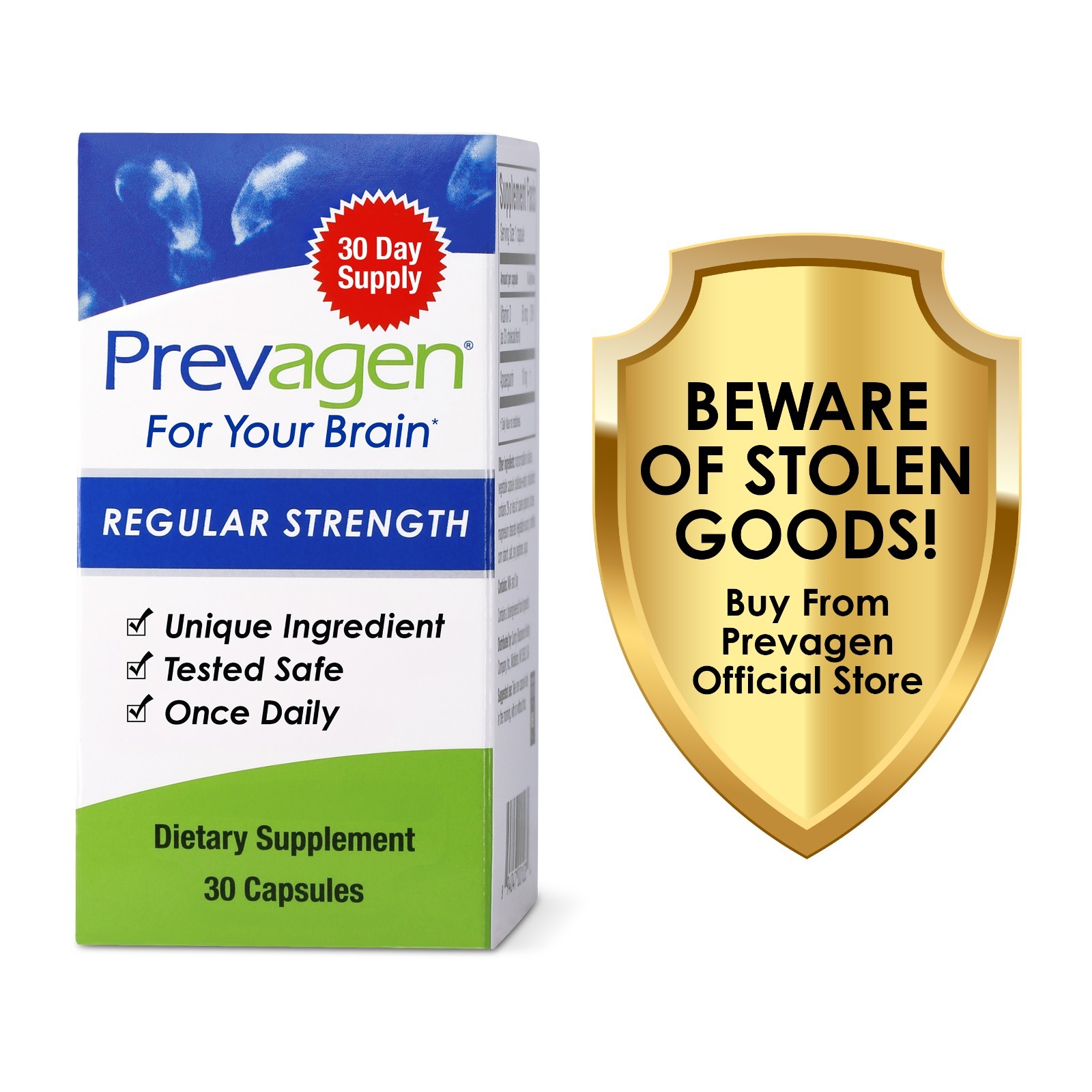 Prevagen Regular Strength 10mg Capsules – 30 Count – 2 Pack (60-Day Supply)