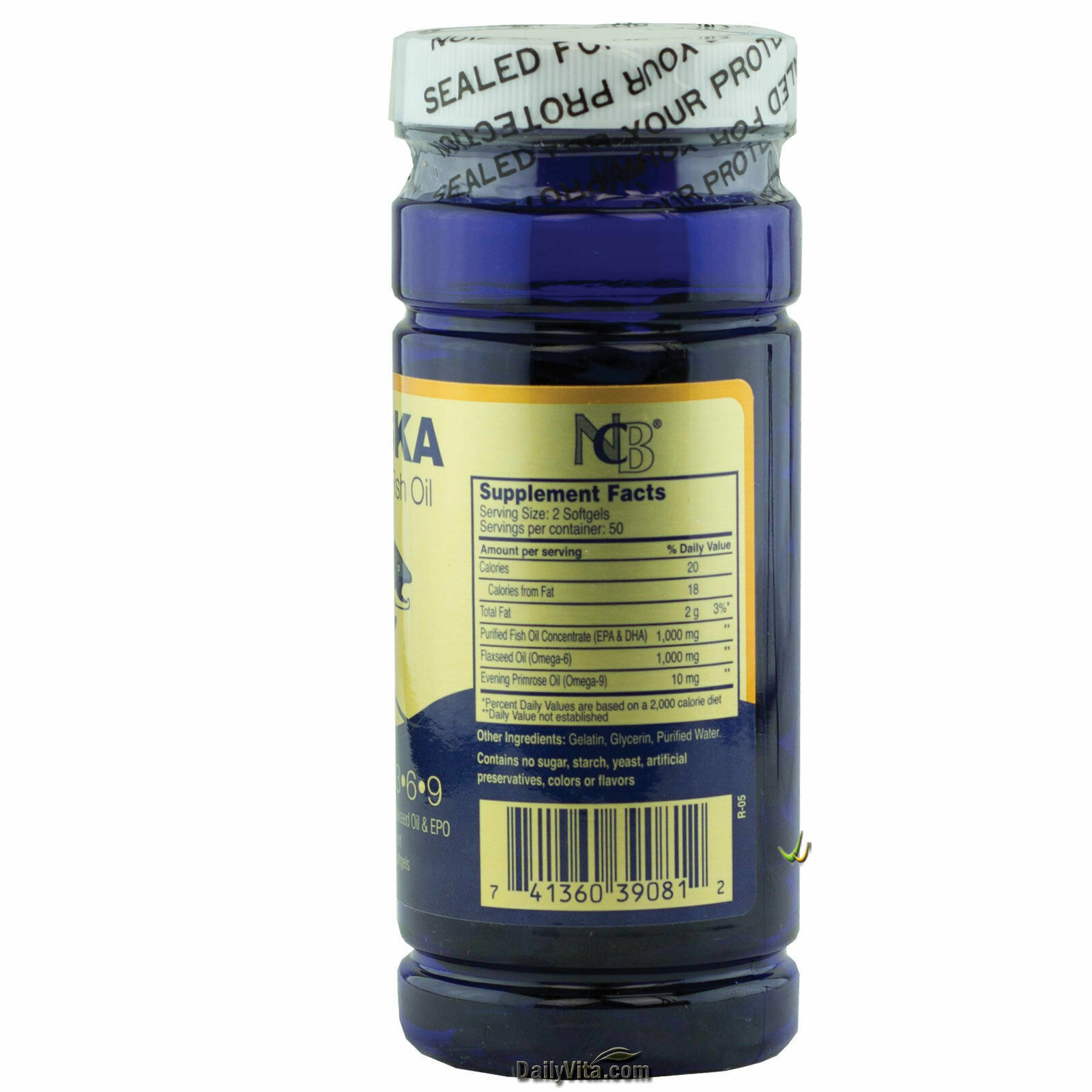 2 x NCB Omega 3-6-9 Flaxseed Oil 100 Softgels Heart Health