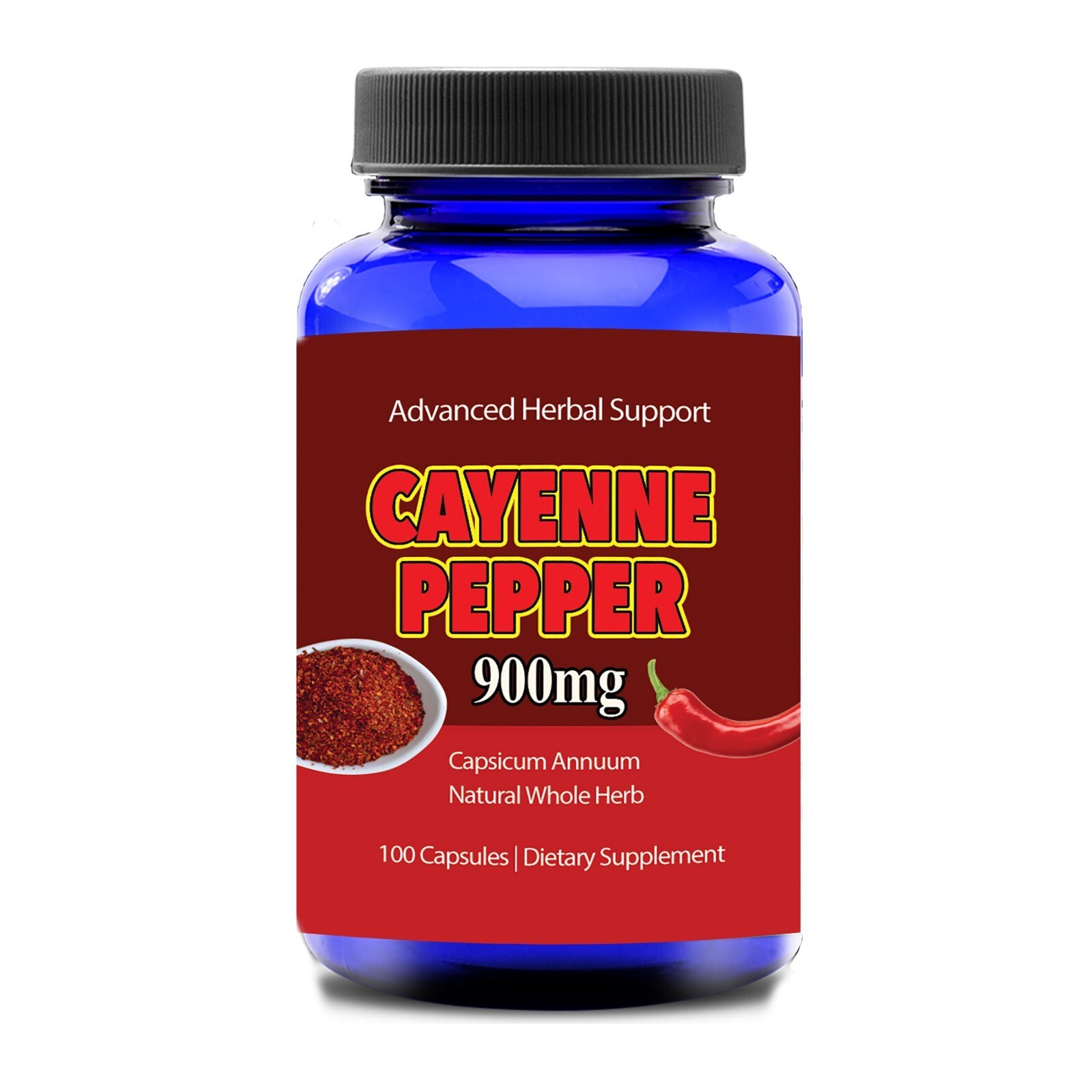 Amazing Cayenne Pepper Capsules Support Healthy Weight Loss 100% Free Ship New