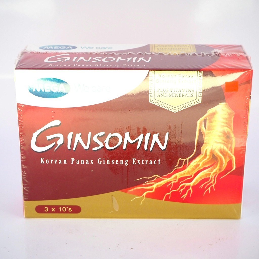160 Capsules Mega Ginsomin Energy Men Extract Korean Ginseng Healthy Vitamins