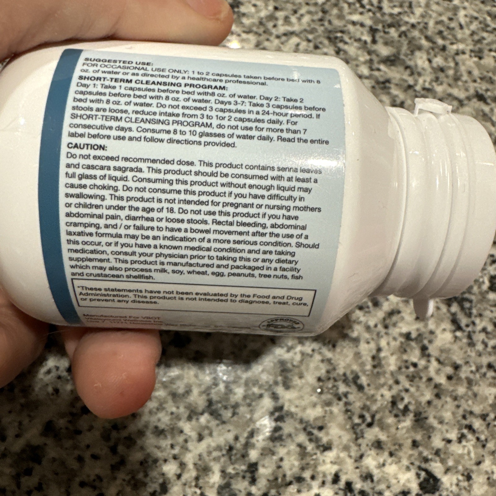 7 Day Cleanse 30 Capsules Purifies Body, Helps Eliminate Toxins